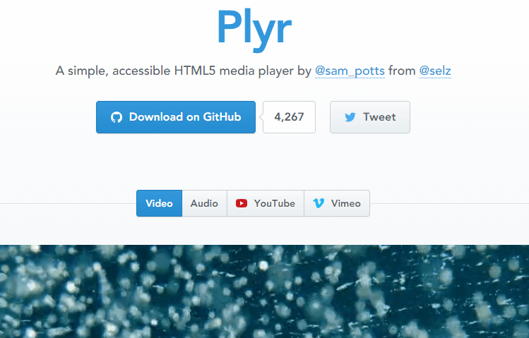 Plyr - A simple HTML5