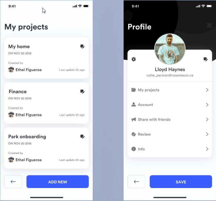 Projects and Profile