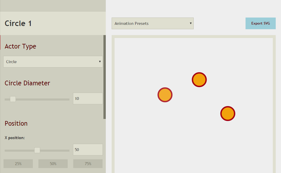 SVG Circus: SVG animation tool