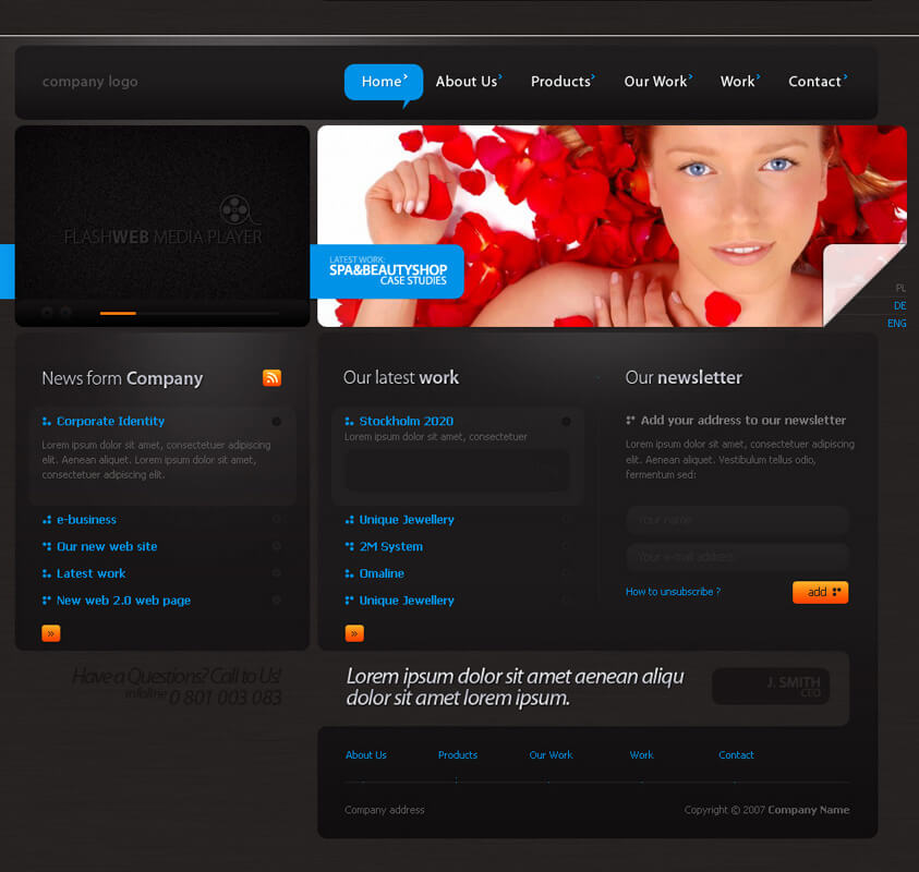 Simple Web Page Design by sone-pl