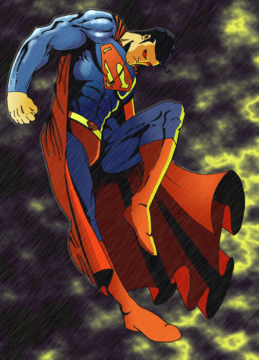 Superman Fan art by androsm first draw in deviant art
