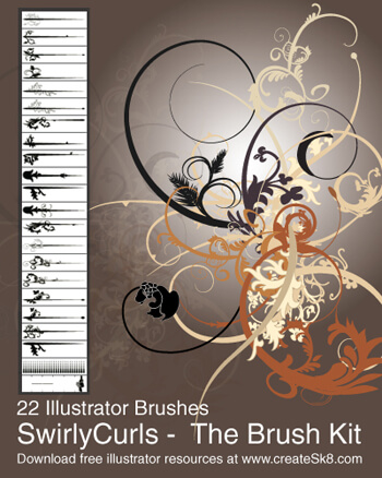 Swirly Curls - Sick Brush Kit by namespace