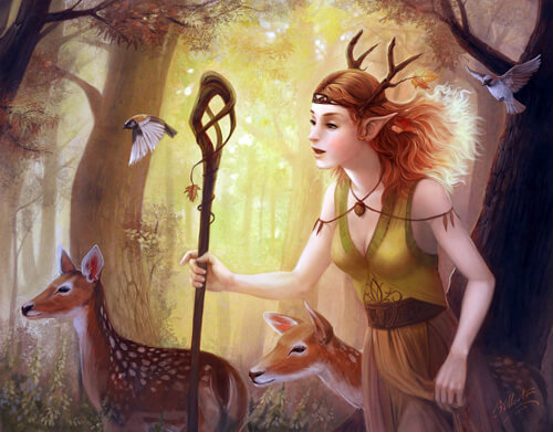 The Deer Herder by artsangel