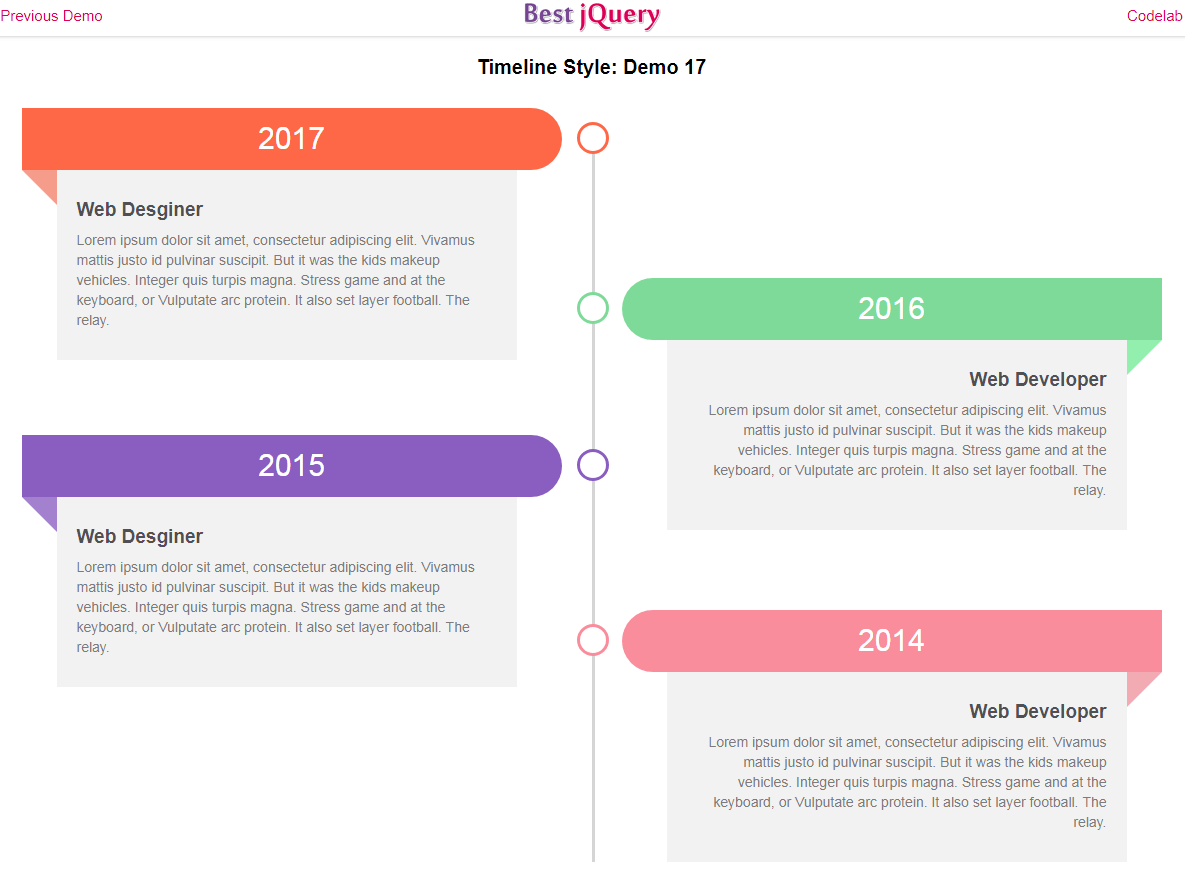 CSS Timeline Style 17
