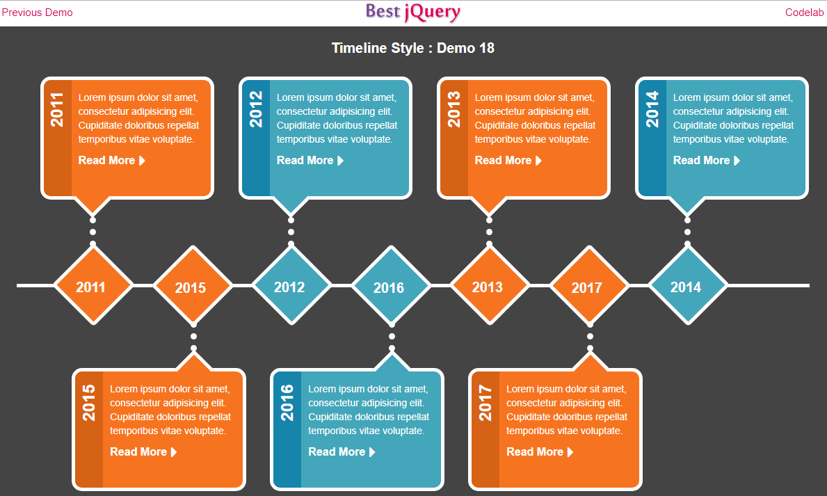 CSS Timeline Style 18
