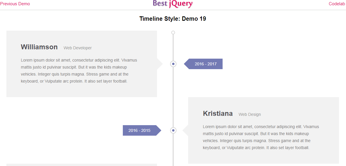 CSS Timeline Style 19
