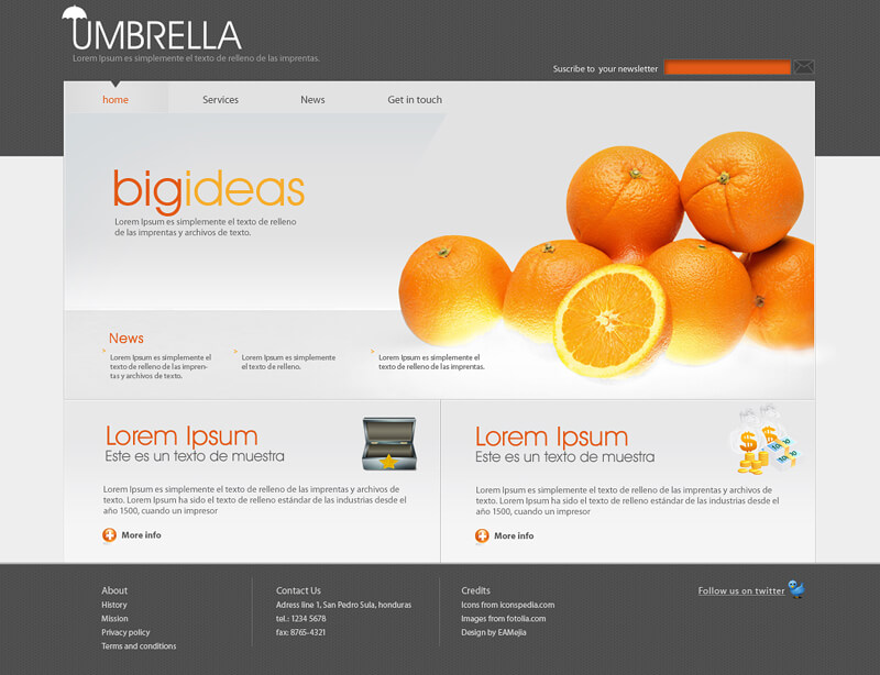 Umbrella Business Site by EAMejia