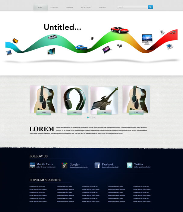 e-commerce website concept Untitled by Jamedkhan