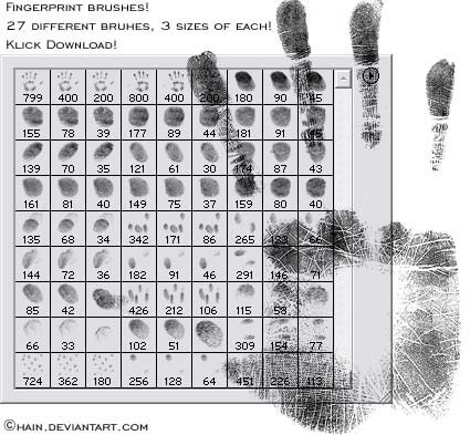 fingerprint brushes by chain