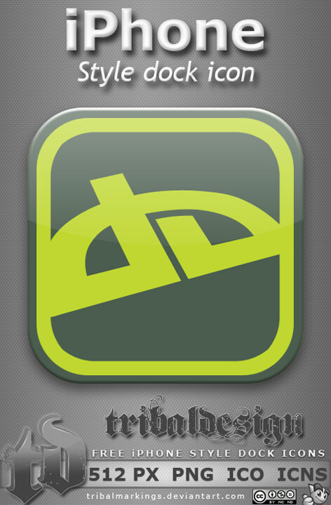 iPhone style deviantART icon by tRiBaLmArKiNgS