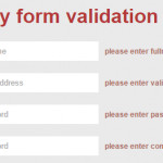 jQuery client side form validation