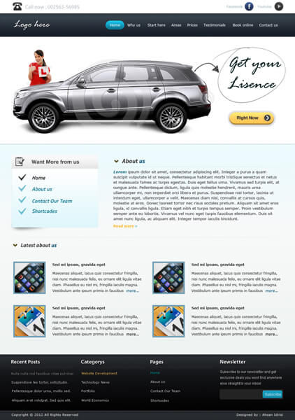 learn driving website by ahsanpervaiz