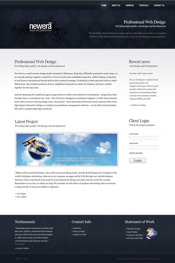 newera design studio site by neweradesign